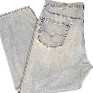 Mens Levis 550 Vintage 2015 relaxed straight leg light wash 100% Cotton Sz 40/30